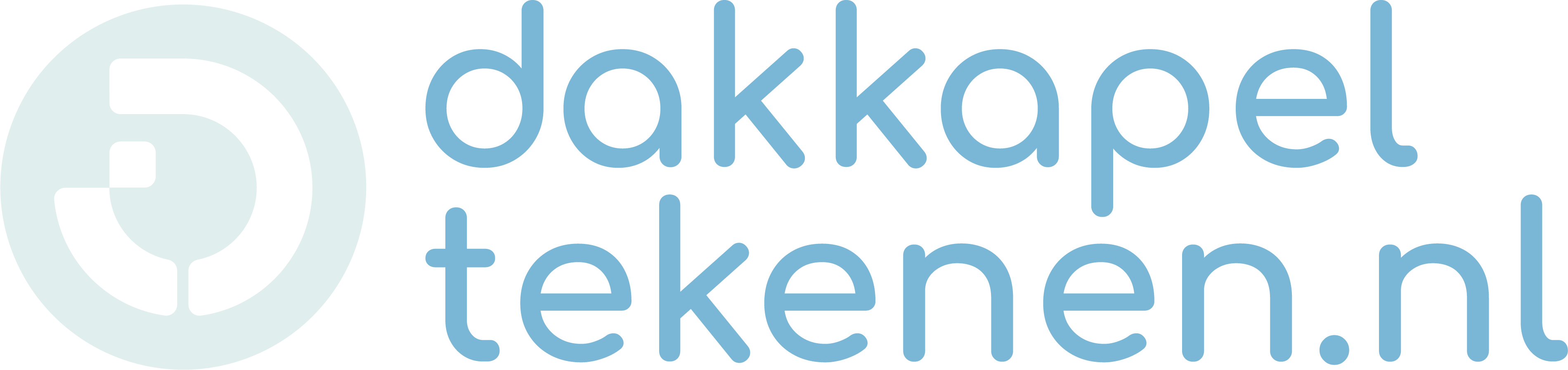 Dakkapeltekenen.nl logo incl. beeldmerk